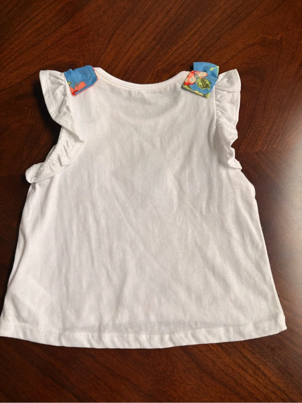 Cynthia Rowley White 'Bloom' Tank with Blue Floral Skirt Set 5/6